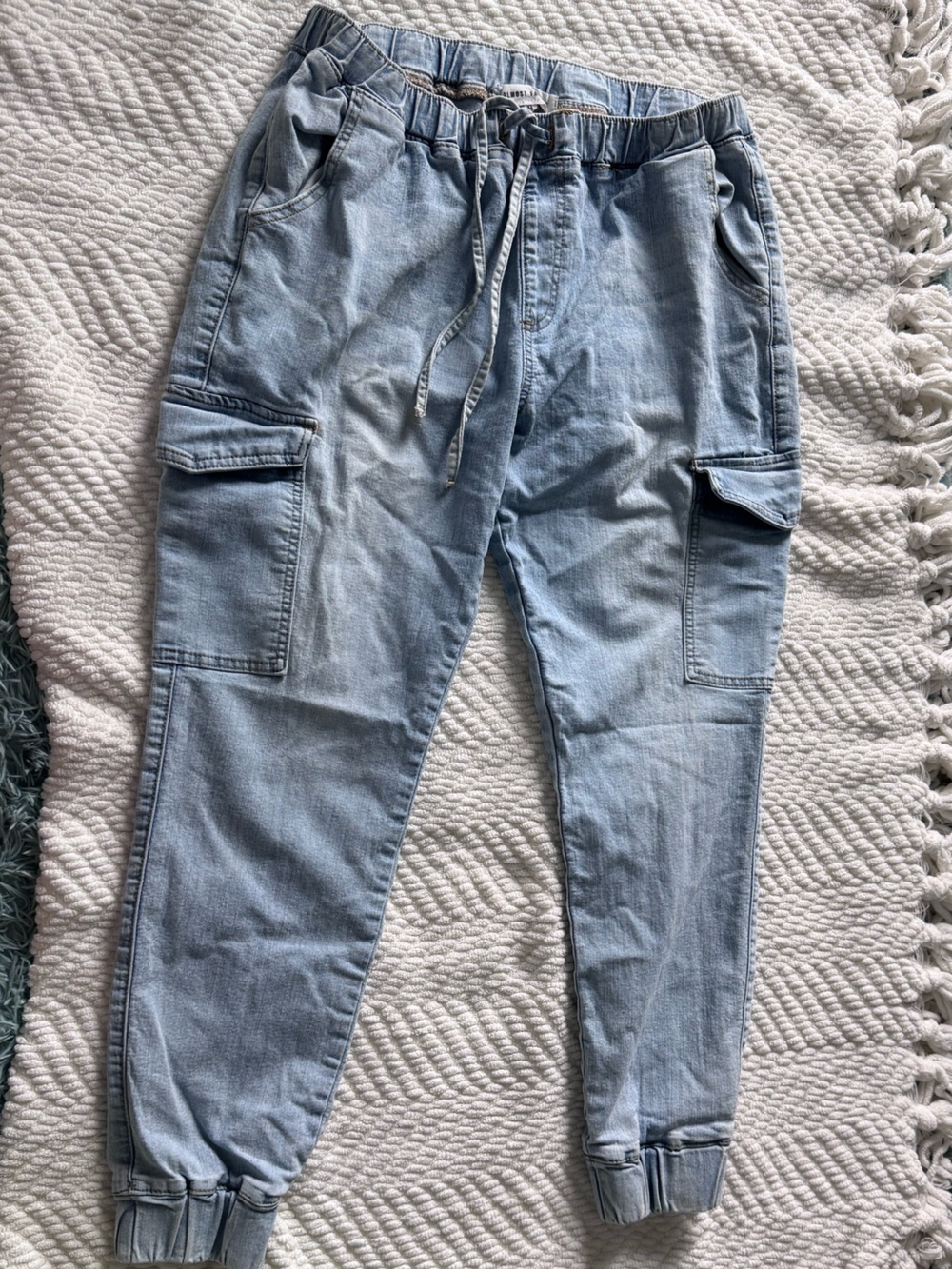 Almost Famous Light Blue Denim Joggers